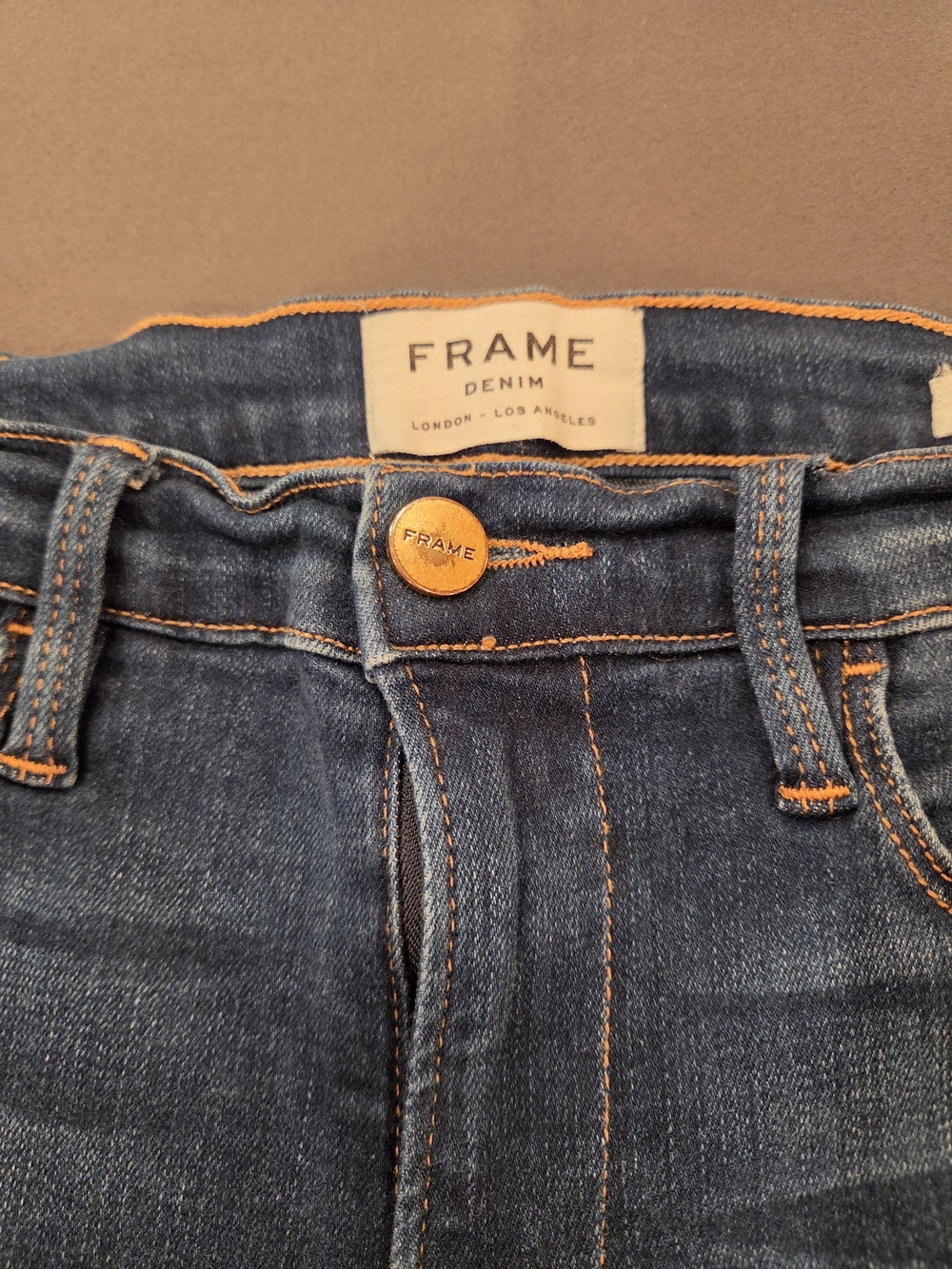 FRAME Le High Skinny Jeans Size 28 Dark Wash Premium Stretch Denim